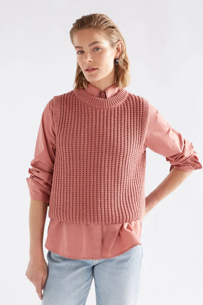 Arp Organic Cotton Ribbed Knit Vest
