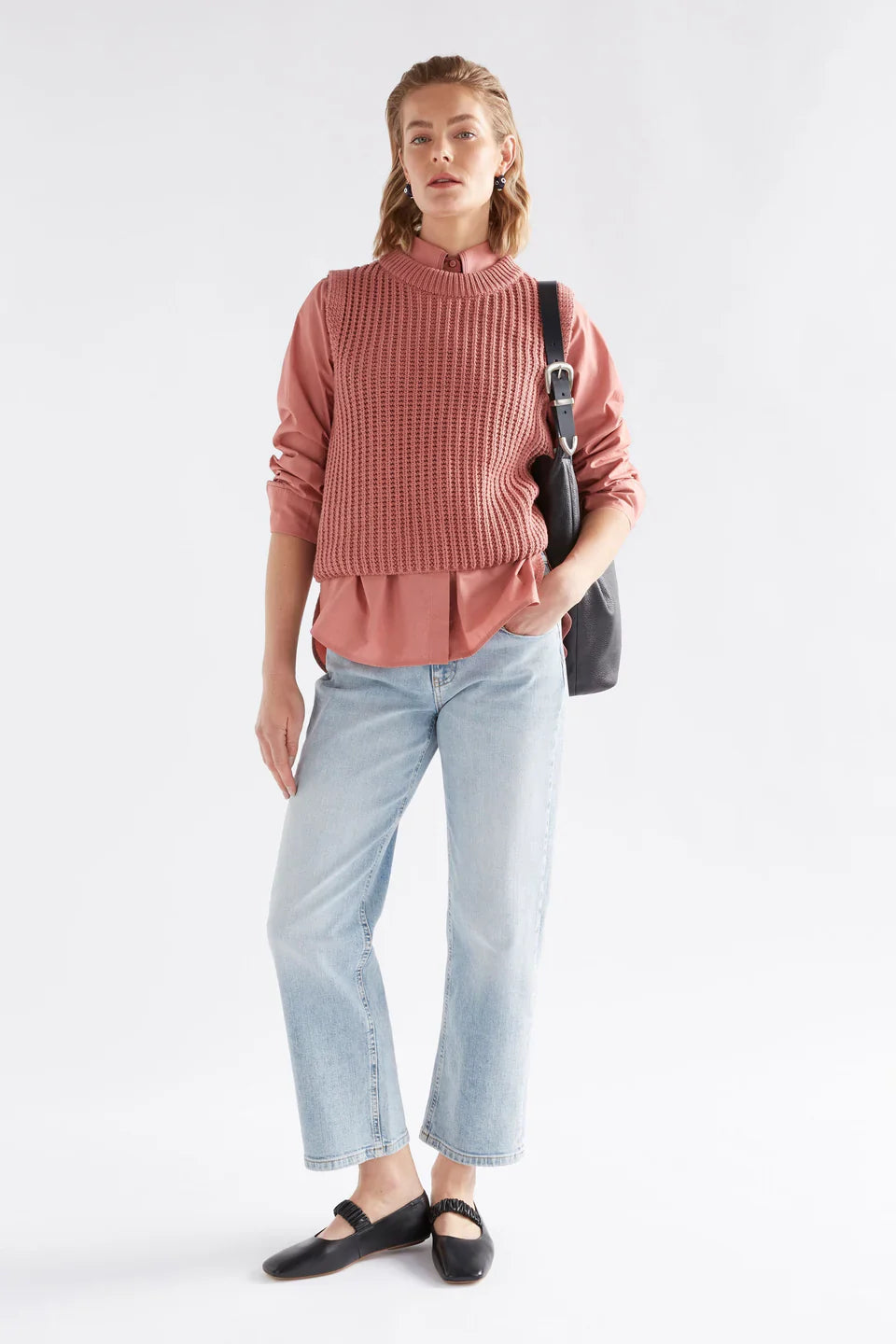 Arp Organic Cotton Ribbed Knit Vest