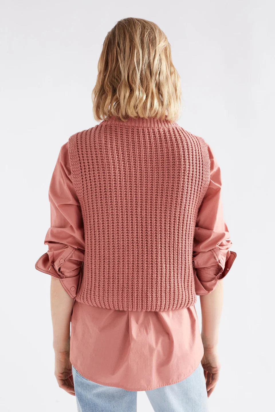 Arp Organic Cotton Ribbed Knit Vest