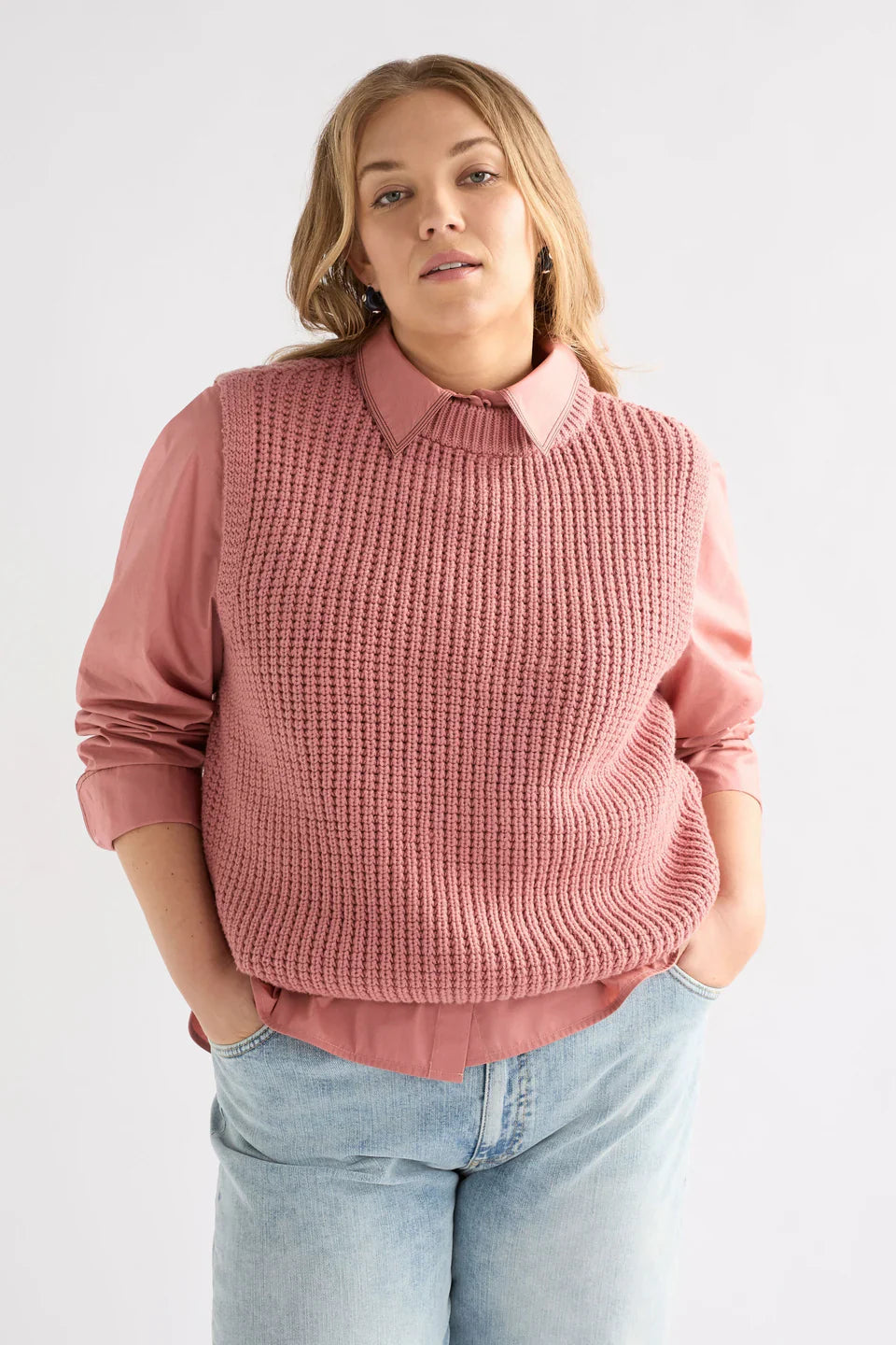 Arp Organic Cotton Ribbed Knit Vest