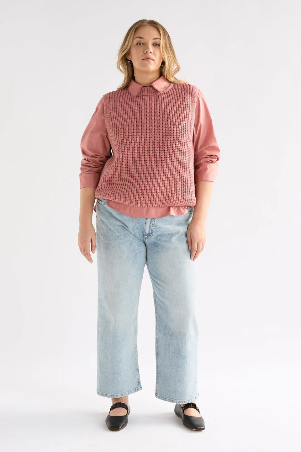 Arp Organic Cotton Ribbed Knit Vest